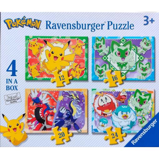 Puzzle Ravensburger Pokemon Progresivo 12+16+20+24 Pzs