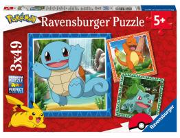 Puzzle Ravensburger Pokémon de 3x49 Piezas