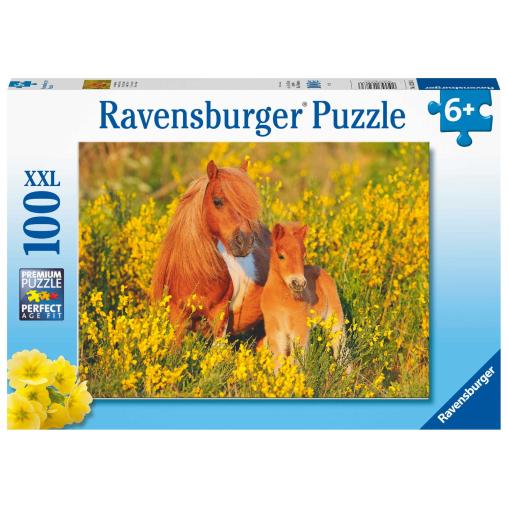 Puzzle Ravensburger Poni de las Shetland XXL de 100 Piezas