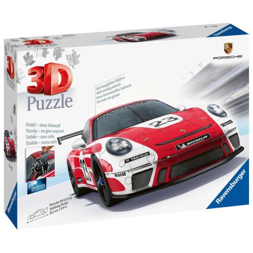 Puzzle Ravensburger Porsche 911 GT3 Cup Salzburg 3D 108 Pzs