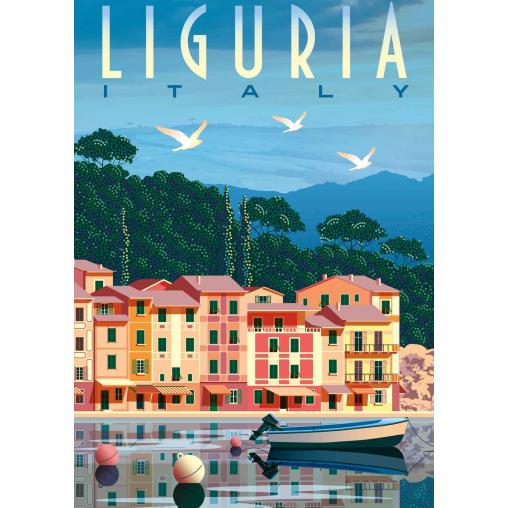 Puzzle Ravensburger Postal de Liguria de 1000 Pzs