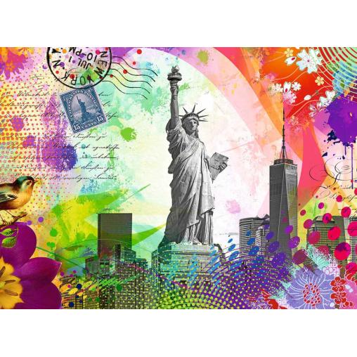 Puzzle Ravensburger Postal de Nueva York de 500 Piezas