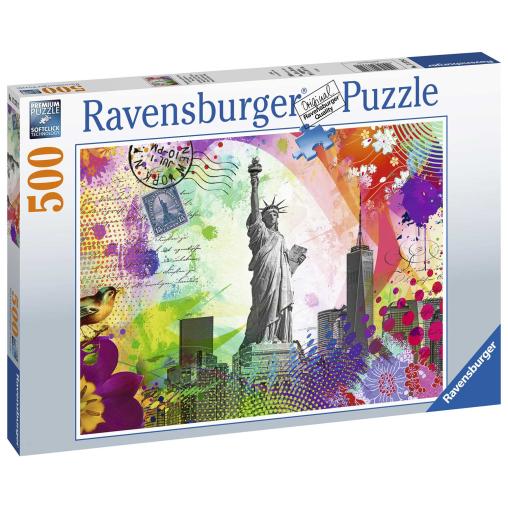 Puzzle Ravensburger Postal de Nueva York de 500 Piezas