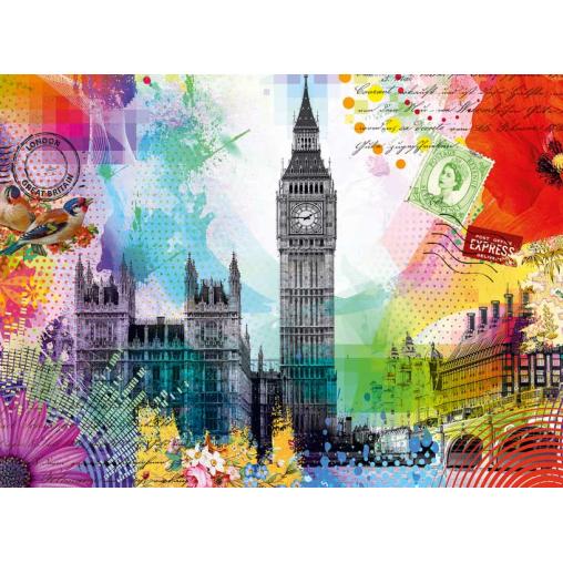 Puzzle Ravensburger Postal desde Londres de 500 Piezas