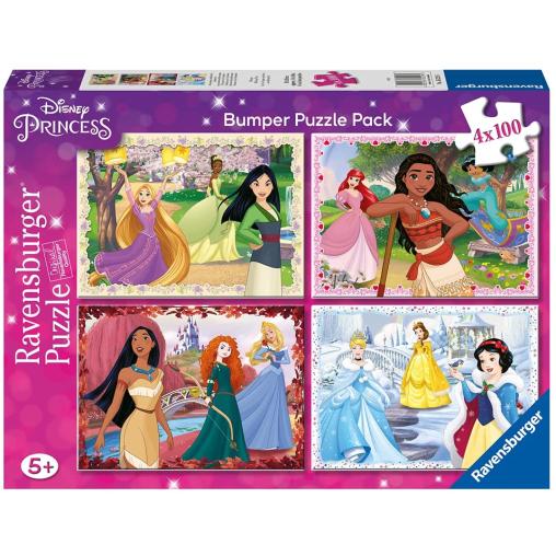 Puzzle Ravensburger Princesas Disney 4 x 100 Piezas