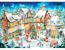 Puzzle Ravensburger Pueblo Navideño de 1000 Piezas