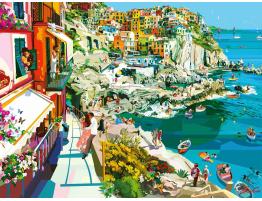 Puzzle Ravensburger Romance en Cinque Terre de 1500 Piezas