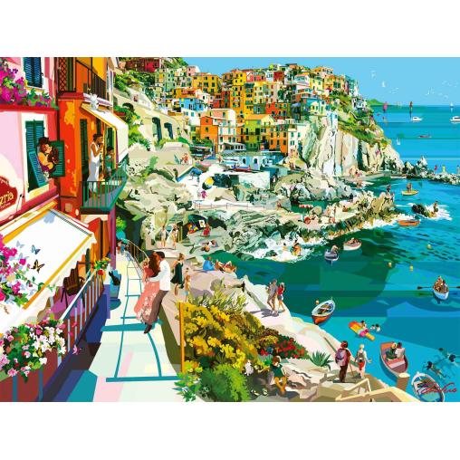 Puzzle Ravensburger Romance en Cinque Terre de 1500 Piezas