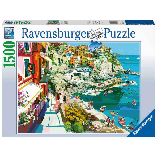 Puzzle Ravensburger Romance en Cinque Terre de 1500 Piezas