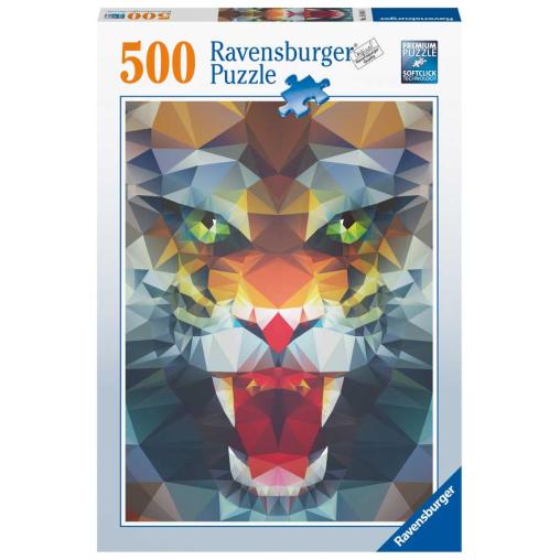 Puzzle Ravensburger Rugido de Polígonos de 500 Piezas