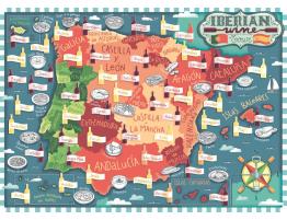 Puzzle Ravensburger Ruta del Vino Ibérico de 1000 Pzs