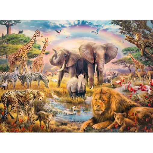 Puzzle Ravensburger Sabana Africana XXL de 100 Piezas