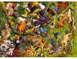 Puzzle Ravensburger Selva Animada XXL de 200 Piezas