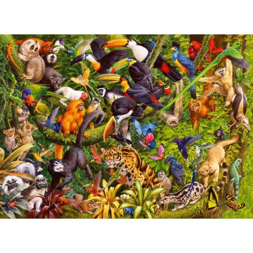 Puzzle Ravensburger Selva Animada XXL de 200 Piezas