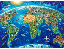 Puzzle Ravensburger Símbolos del Mundo XXL de 200 Piezas