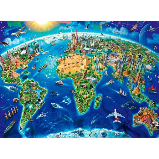 Puzzle Ravensburger Símbolos del Mundo XXL de 200 Piezas