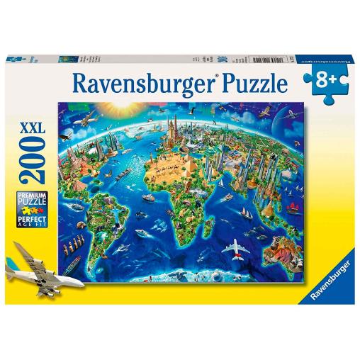 Puzzle Ravensburger Símbolos del Mundo XXL de 200 Piezas