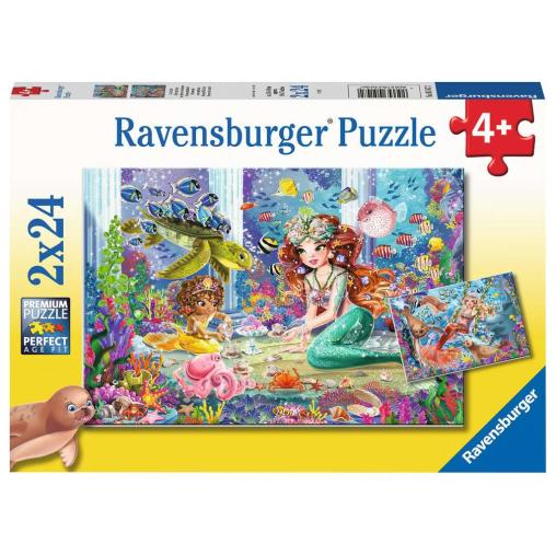 Puzzle Ravensburger Sirenas Hechizantes de 2x24 Piezas