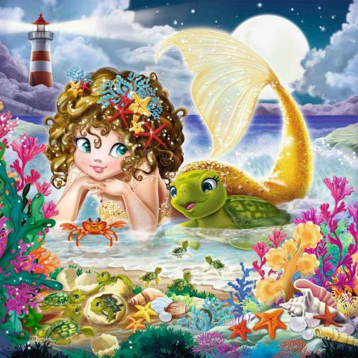 Puzzle Ravensburger Sirenas Encantadoras de 3x49 Piezas