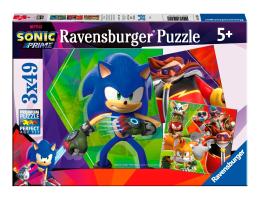 Puzzle Ravensburger Sonic Prime de 3x49 Piezas