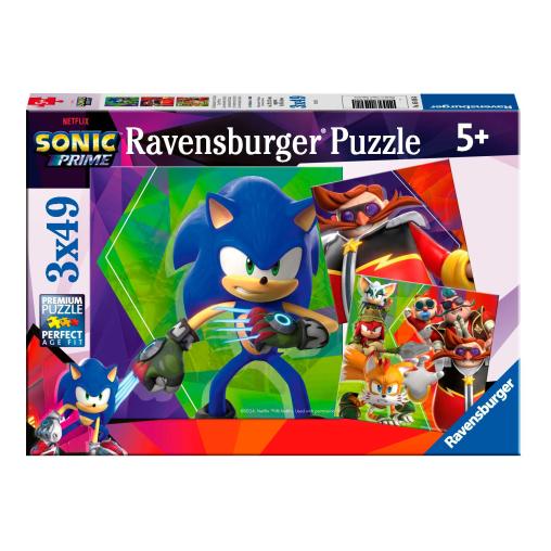 Puzzle Ravensburger Sonic Prime de 3x49 Piezas