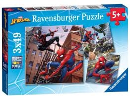 Puzzle Ravensburger Spiderman de 3x49 Piezas