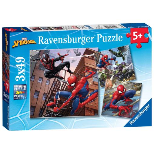 Puzzle Ravensburger Spiderman de 3x49 Piezas