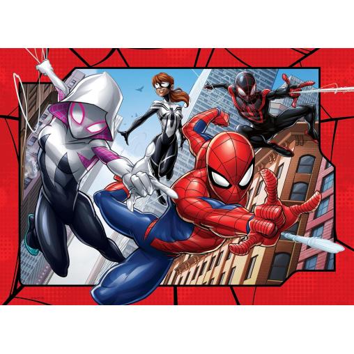 Puzzle Ravensburger Spiderman de 4 x 100 Piezas