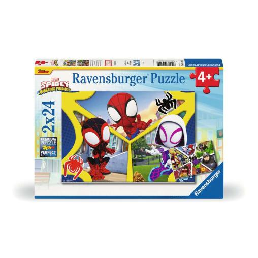 Puzzle Ravensburger Spidey Amazing Friends 2x24 Piezas