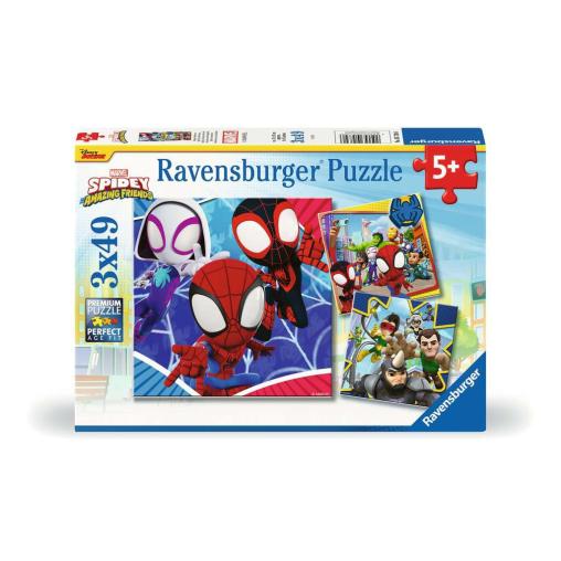 Puzzle Ravensburger Spidey Amazing Friends de 3x49 Piezas