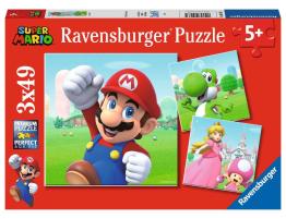 Puzzle Ravensburger Super Mario de 3x49 Piezas