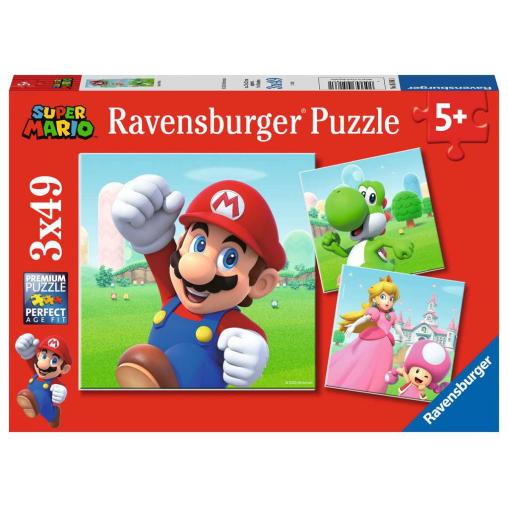 Puzzle Ravensburger Super Mario de 3x49 Piezas