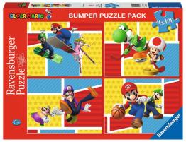 Puzzle Ravensburger Super Mario de 4 x 100 Piezas