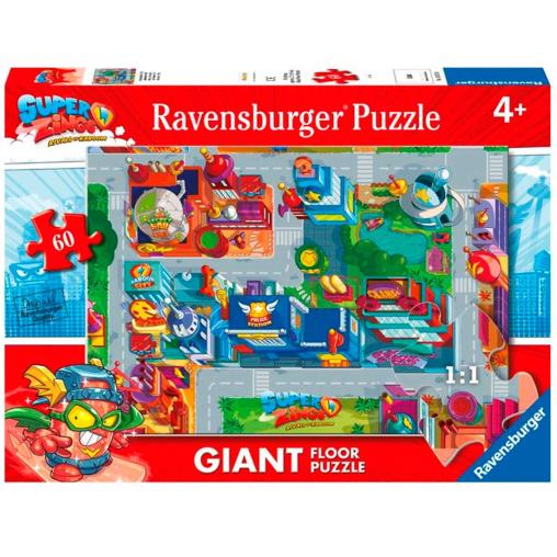 Puzzle Ravensburger Superthings  Mapa Kaboom City de 60 Pzs