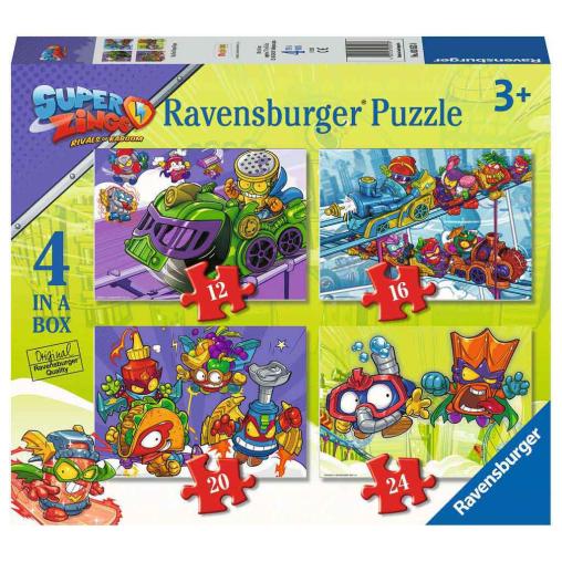 Puzzle Ravensburger Superthings Sky Trail Progresivo de 12+16+2