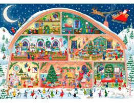 Puzzle Ravensburger Taller de Papá Noel de 1000 Piezas