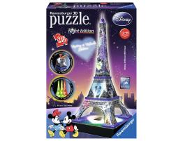 Puzzle Ravensburger Torre Eiffel Disney Night Edition 3D 3D 216