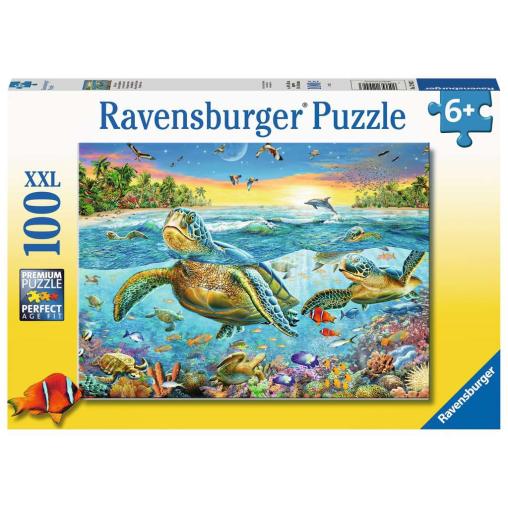 Puzzle Ravensburger Tortugas de Mar XXL de 100 Piezas