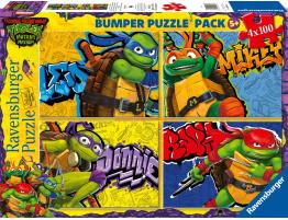 Puzzle Ravensburger Tortugas Ninja de 4 x 100 Piezas