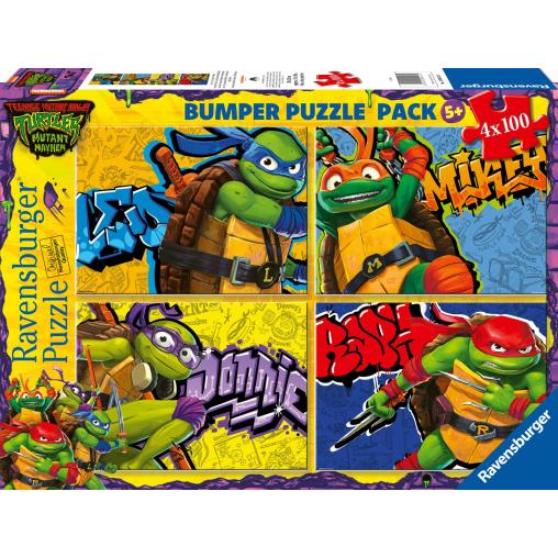 Puzzle Ravensburger Tortugas Ninja de 4 x 100 Piezas