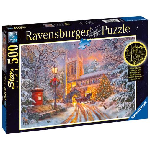 Puzzle Ravensburger Una Navidad Brillante Fosforescente de 500 P