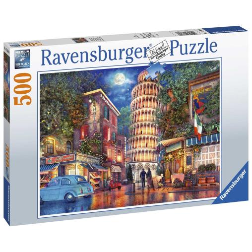 Puzzle Ravensburger Una Noche en Pisa de 500 Piezas