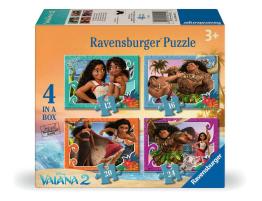 Puzzle Ravensburger Vaiana 2 Progresivo de 12+16+20+24 Pzs