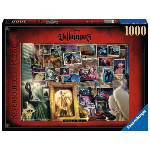 Puzzle Ravensburger Villanos Disney: Cruela de Vil de 1000 Pzs