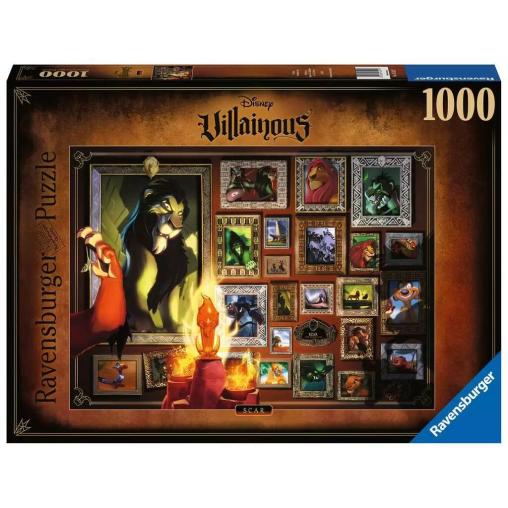 Puzzle Ravensburger Villanos Disney: Scar de 1000 Piezas