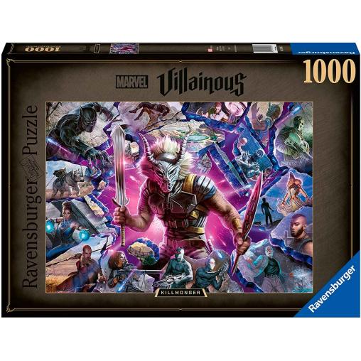 Puzzle Ravensburger Villanos Marvel: Killmonger de 1000 Piezas