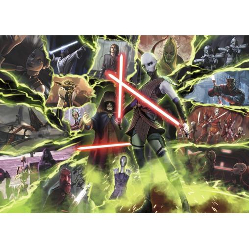 Puzzle Ravensburger Villanos Star Wars Asajj Ventress de 1000 Pz