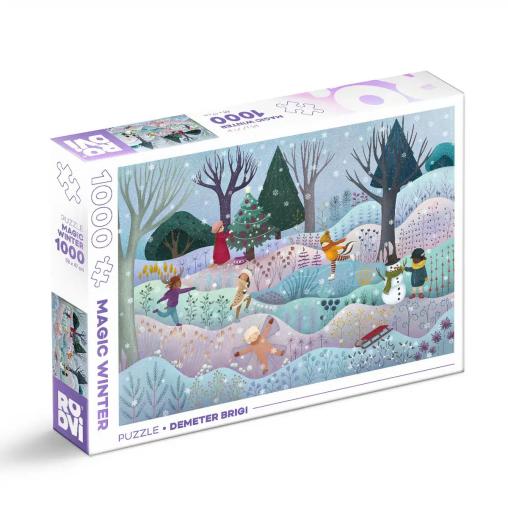 Puzzle Roovi Bosque Mágico, Invierno de 1000 Piezas