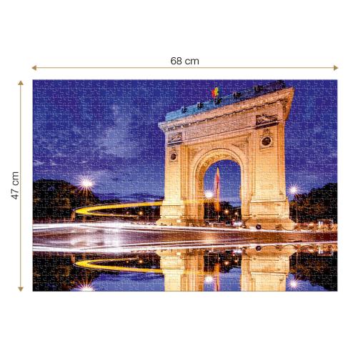 Puzzle Roovi El Arco del Triunfo Bucarest de 1000 Piezas