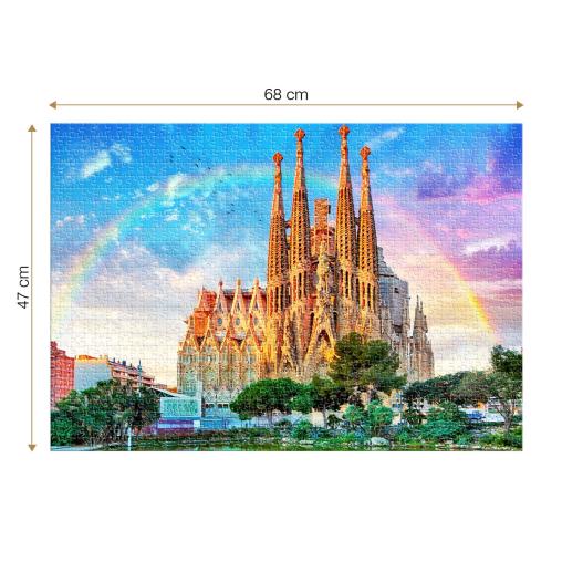 Puzzle Roovi Sagrada Familia, Barcelona de 1000 Piezas